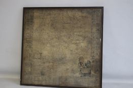 THOMAS JEFFREYS - A NEW MAP OF STAFFORDSHIRE 1747, printed for Samuel Parsons, framed and glazed