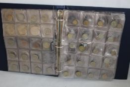 ALBUM OF BRITISH PRE- DECIMAL COINS 1/2 D-Crown.