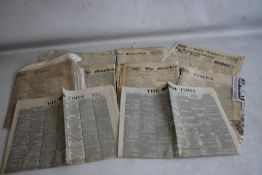 VARIOUS NEWSPAPERS to include 