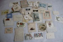 MARIE STOPES - A COLLECTION OF GREETINGS CARDS SENT TO MARIE STOPES IN THE LATE 1900S AND EARLY 20TH