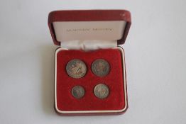 GEO IV 1829 MAUNDY SET: 1d 4ct in modern case.