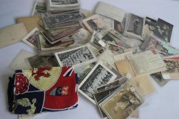 A COLLECTION OF POSTCARDS, various subjects to include royalty, topographic, rail, along with a