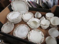 A TRAY OF VINTAGE AYNSLEY CHINA
