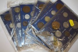 SEVEN GREAT BRITISH COIN PROOF SETS