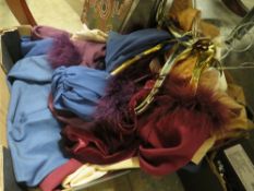 A BOX OF LADIES DRESSES ETC.