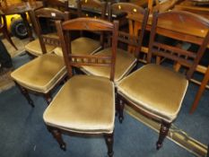 A SET 6 MAHOGANY DINING CHAIRS