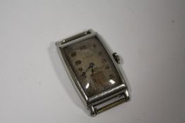 A VINTAGE MEN'S OMEGA ART DECO WRISTWATCH