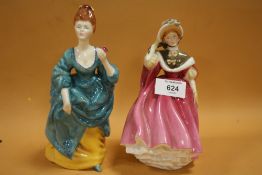 TWO ROYAL DOULTON FIGURES 'OLGA' HN2463 AND 'SUNDAY MORNING' HN2184