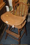 A CHILDS HIGH CHAIR