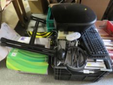 A LARGE QUANTITY OF GAMES CONSOLES AND ACCESSORIES TO INCLUDE XBOX 360 NINTENDO WII ETC.