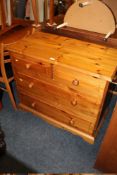 HONEY PINE 4 DRAWER CHEST W-95 CM