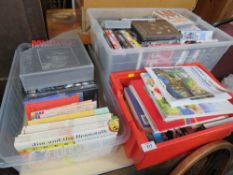 A QUANTITY OF BOOKS, DVDS ETC.