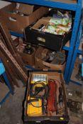 FIVE MIXED BOXES TO INC MAINLY LIGHTING ITEMS, BULBS ETC