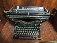 A VINTAGE UNDERWOOD TYPEWRITER