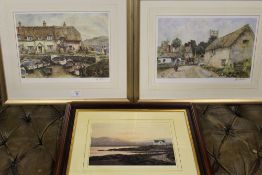 A PAIR OF GILT FRAMED AND GLAZED LIMITED EDITION STURGEON PRINTS TOGETHER WITH A SIGNED LIMITED