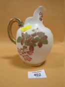 A ROYAL WORCESTER BLUSH IVORY JUG A/F