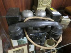 A VINTAGE BAKELITE TELEPHONE SET 'FMKII.TMC'