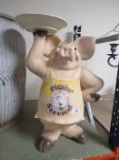 A LARGE SHOP DISPLAY TYPE PIGGIN WAITER FIGURE