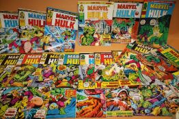 A COLLECTION OF MARVEL HULK COMICS TO INCLUDE 1970'S ERA (31)