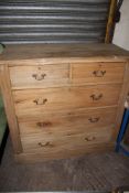 A TWO OVER THREE CHEST OF DRAWERS