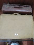 FIVE VINTAGE SUITCASES