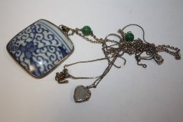THREE VINTAGE SILVER NECKLACES