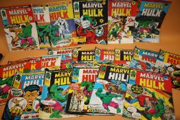 A COLLECTION OF MARVEL HULK COMICS TO INCLUDE 1970'S ERA (20)