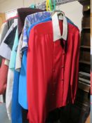 A SELECTION OF VINTAGE AND MODERN LADIES CLOTHES, VARIOUS STYLES AND PERIODS TO INC EXAMPLES BY ST
