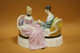 A ROYAL DOULTON FIGURE GROUP 'HEART TO HEART' HN 2276