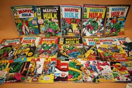 A COLLECTION OF MARVEL HULK COMICS TO INCLUDE 1970'S ERA (21)