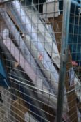 A CAGE OF CURTAIN AND BLIND ITEMS A/F