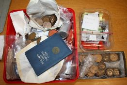 A LARGE QUANTITY OF VINTAGE WORLD COINAGE (3)
