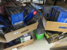 THREE BOXES OF GAMING HEADSETS