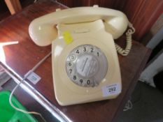 A VINTAGE CREAM TELEPHONE
