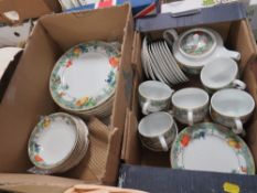 TWO TRAYS OF WEDGWOOD HOME EDEN CHINA