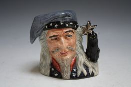 ROYAL DOULTON CHARACTER JUG - THE WIZARD D6909, H 10 cm