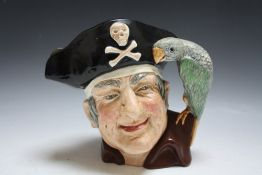 LARGE ROYAL DOULTON CHARACTER JUG - LONG JOHN SILVER D6335, H 19 cmCondition Report:no o