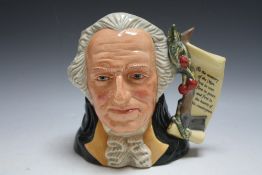 LIMITED EDITION ROYAL DOULTON CHARACTER JUG - GEORGE WASHINGTON D6965, number 1069, H 18 cm