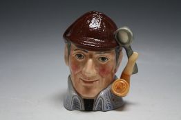 ROYAL DOULTON NOT FOR RESALE CHARACTER JUG - THE SLEUTH, having a blue coat and brown hat, 'The pro