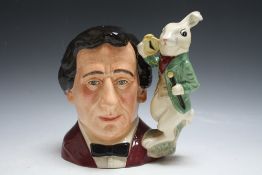 ROYAL DOULTON CHARACTER JUG - LEWIS CARROLL D7096, character jug of the year 1998, H 19.5 cm