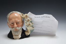 ROYAL DOULTON PHOTO SAMPLE CHARACTER JUG - TCHAIKOVSKY, with accompanying letter of release from Ro