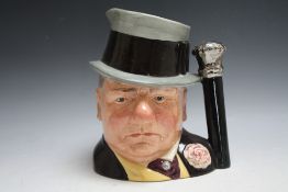 ROYAL DOULTON CHARACTER JUG - W C FIELDS 6674, H 20 cm