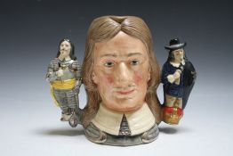 LIMITED EDITION ROYAL DOULTON CHARACTER JUG - OLIVER CROMWELL D6968, number 999, H 18.5 cm