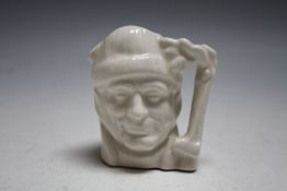 UNPAINTED SMALL ROYAL DOULTON CHARACTER JUG - THE LUMBERJACK, H 7 cmCondition Report:no