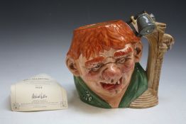 LIMITED EDITION ROYAL DOULTON CHARACTER JUG - QUASIMODO D7108, number 824 with certificate, H 17 cm