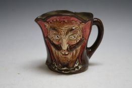 DOUBLE SIDED ROYAL DOULTON CHARACTER JUG - MEPHISTOPHELES / THE DEVIL, H 8.5 cm