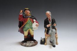 ROYAL DOULTON FIGURE - THE TOWN CRIER HN2119, together with 'The Doctor' HN2858, marked as a second