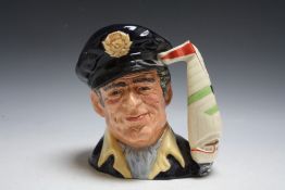 SIGNED SPECIAL EDITION OF 750 ROYAL DOULTON CHARACTER JUG - YACHTSMAN D6820, H 17 cm