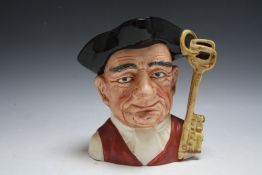 ROYAL DOULTON CHARACTER JUG FROM WILLIAMSBURG - GAOLER D6570, H 18.5 cm