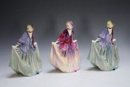 THREE ROYAL DOULTON FIGURES - SWEET ANNE, consisting of two HN1318 and one HN1496